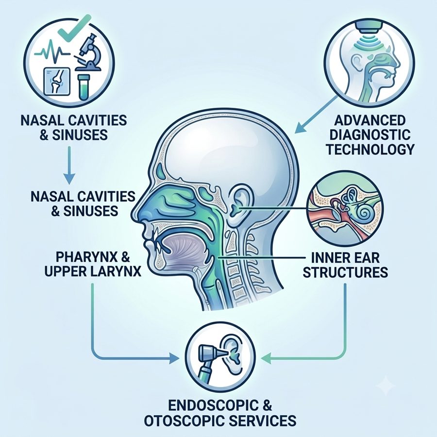 ENT diagnostic evaluation